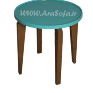 میز عسلی چوبی گرد مدل Mst5